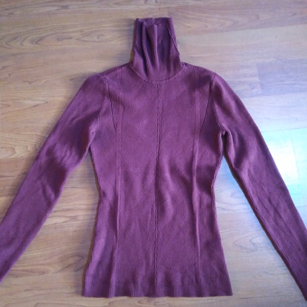 Maroon Turtleneck Sweater